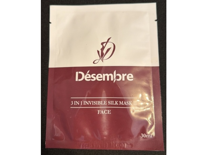 Desembre 3 In 1 Invisible Silk III Face Mask, 30 mL