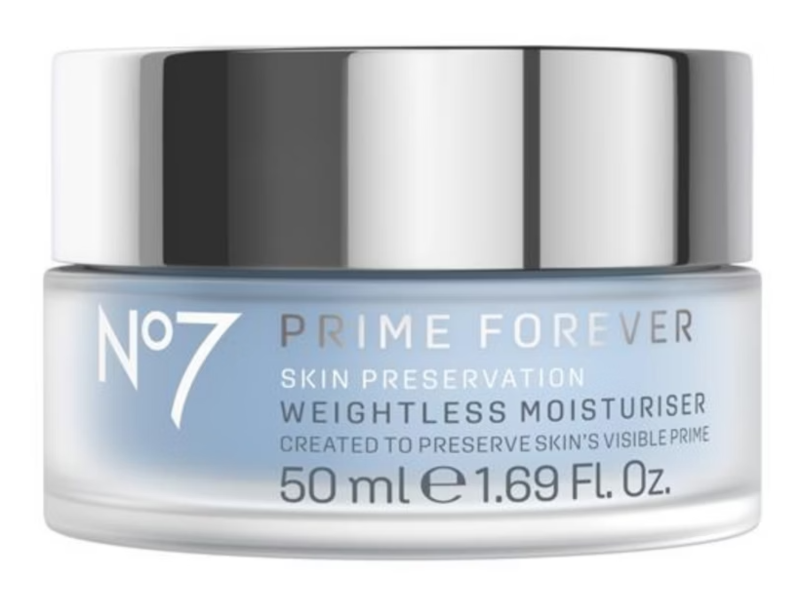 No7 Prime Forever Weightless Moisturiser, 1.69 fl oz/50 mL