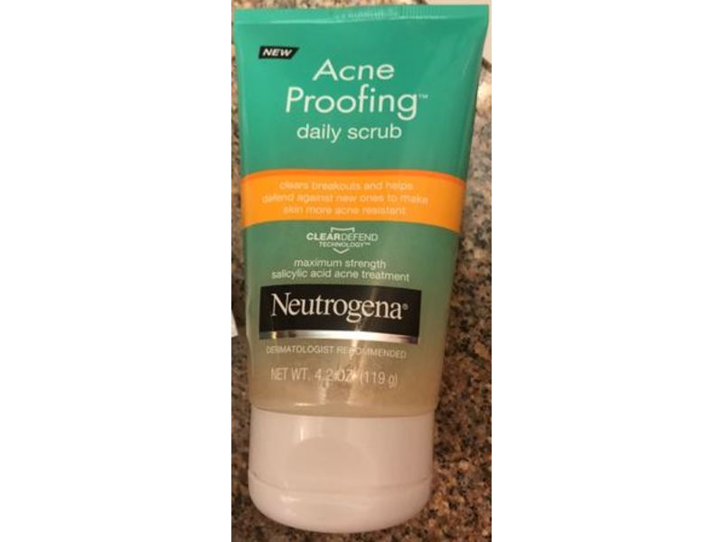 Neutrogena Acne Proofing Daily Scrub, Maximum Strength, 4.2 oz/119 g