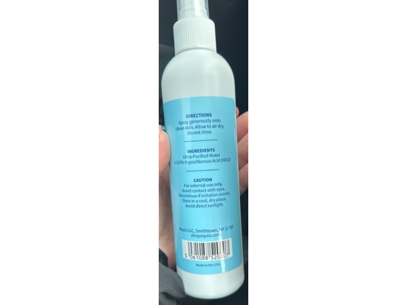 Aquia Antimicrobial Hypochlorous Face + Skin Cleanser, 8 fl oz/236 mL