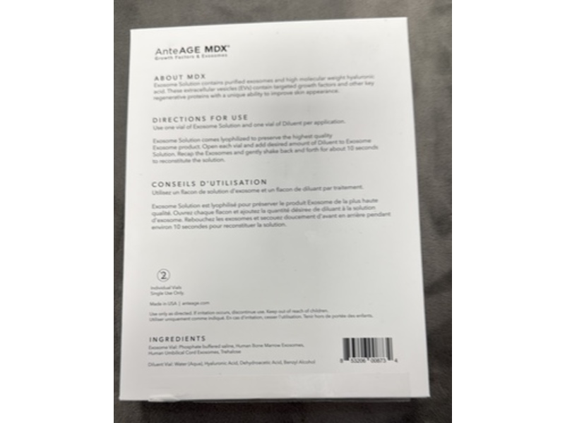 AnteAge MDX Exosome Solution Skin Serum, 3 Vials