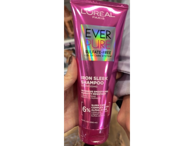 L'Oreal Paris Iron Sleek Intensive Smoothing Shampoo, 6.8 fl oz/200 mL