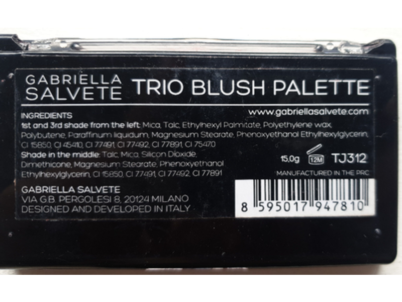 Gabriella Salvete Trio Blush Palette, 15.0 g