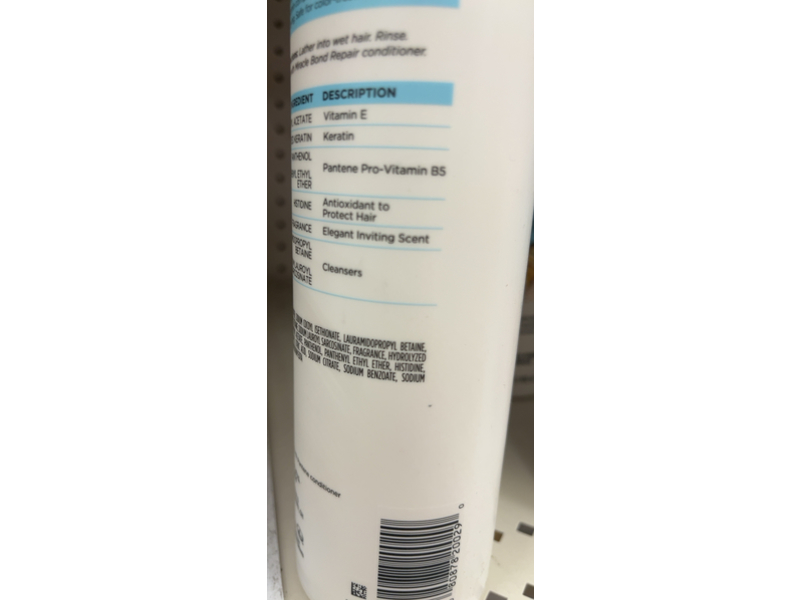 Pro-V Miracles Bond Repair Keratin + Vitamin E Shampoo, 13.5 fl oz/400 mL