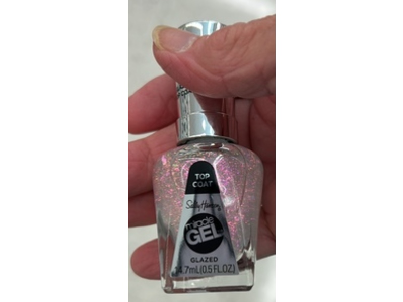 Sally Hansen Miracle Gel, 108 Glazed Top Coat, 0.5 fl oz/14.6 mL