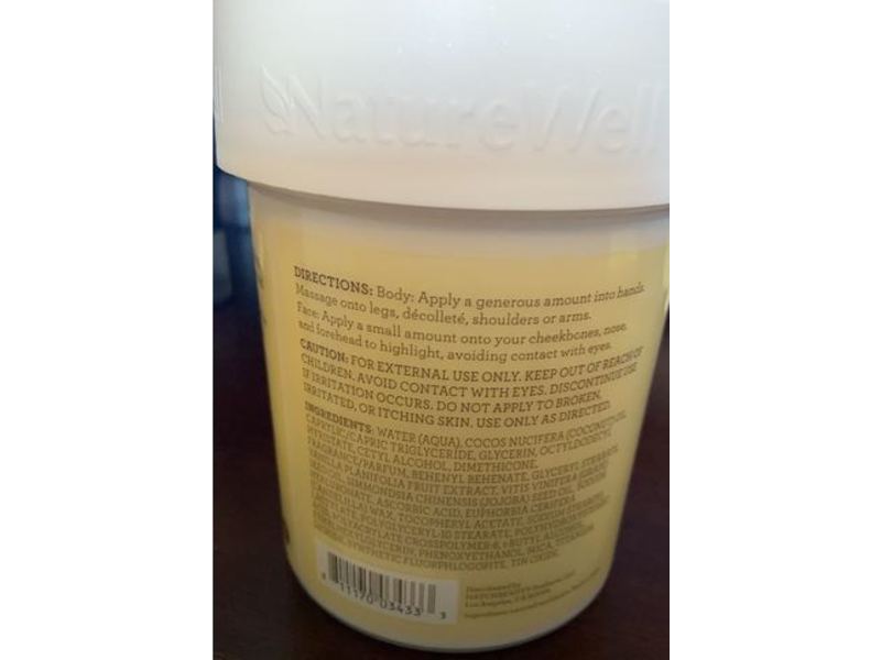 NatureWell Moisturizing Cream, Shimmering Vanilla, 16 oz/454 g