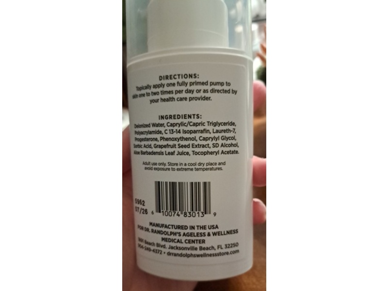 Dr.Randolph's Natural Balance Cream, 4 fl oz/113 mL