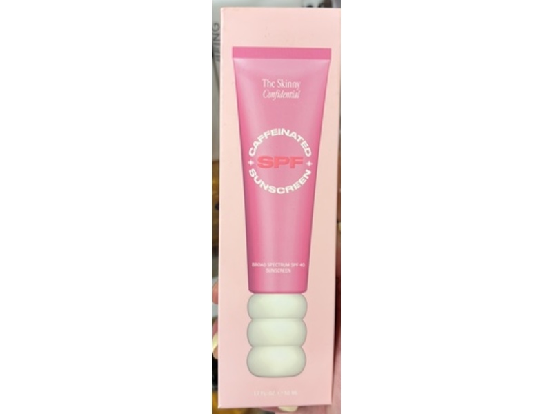 The Skinny Confidential Caffeinated Sunscreen, SPF 40, 1.7 fl oz/50 mL