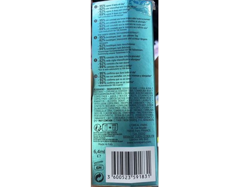 L'Oreal Paris Lash Paradise Waterproof Mascara, Black, 6.4 mL