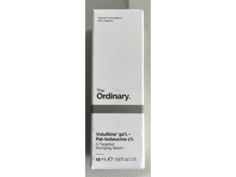 The Ordinary Volufiline 92% + Pal-Isoleucine 1% Plumping Serum, 0.5 fl oz/15 mL