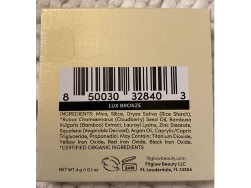 FitGlow Beauty Multi-Purpose Pressed Shadow + Blush Colour, Lux Bronze, 4 g