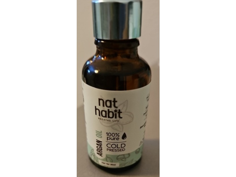 Nat Habit Cold Pressed Argan Oil, 30 mL