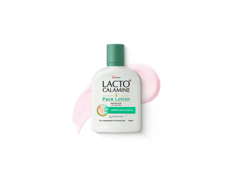 Lacto Calamine Face Moisturizing Lotion, Kaolin Clay & Aloe Vera, 120 mL