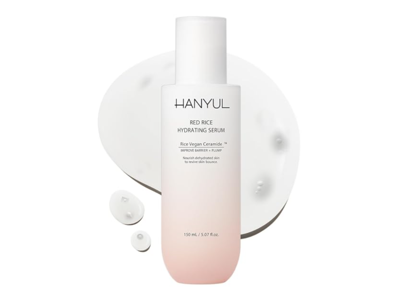 Hanyul Red Rice Hydrating Serum, Light Floral, 5.07 fl oz/150 mL