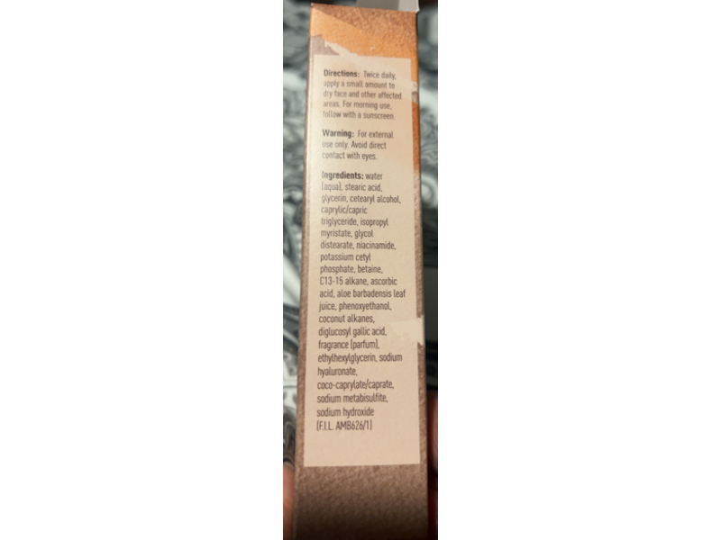 Ambi Even & Clear Fade Cream, Niacinamide, Aloe Vera, Vitamin C, 1 fl oz/30 mL