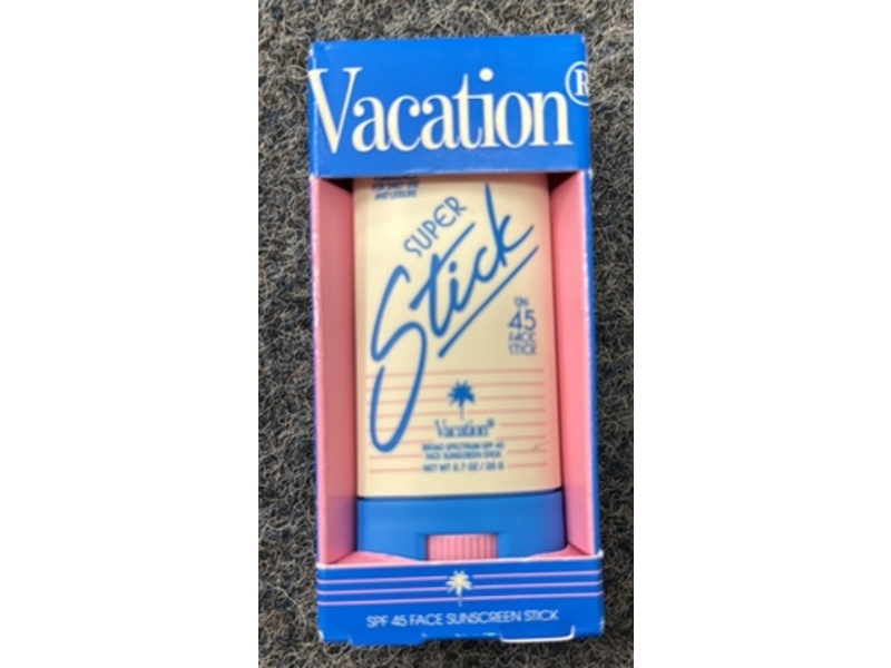 Vacation Super Sunscreen Stick, SPF 45, 0.7 oz/28 g