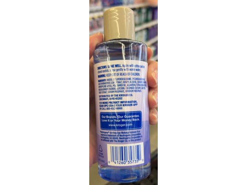 Kroger Gentle Eye Makeup Remover, 5.5 fl oz/162 mL