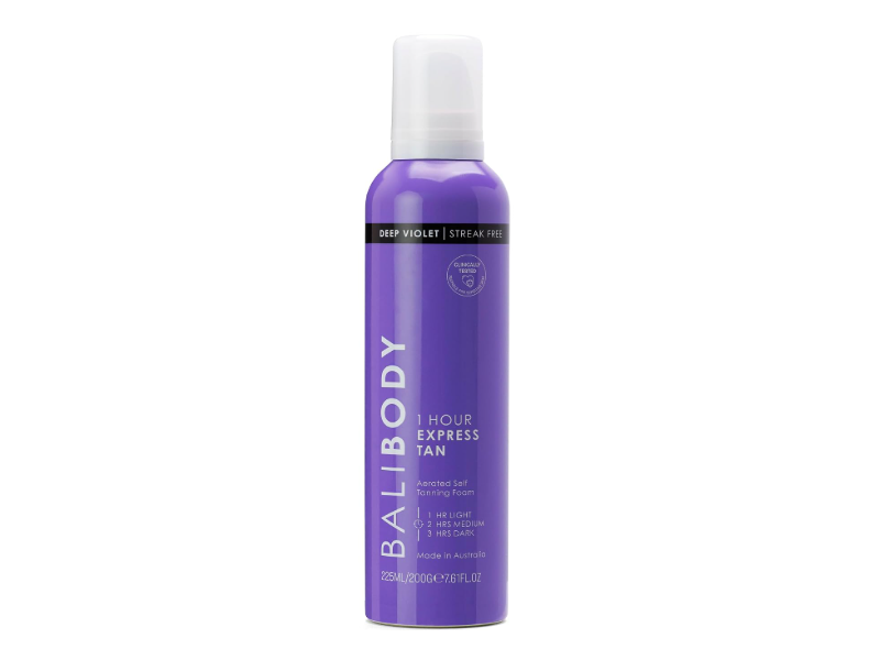 Bali Body 1 Hour Express Tanning Foam, Deep Violet, 7.61 fl oz/200 g