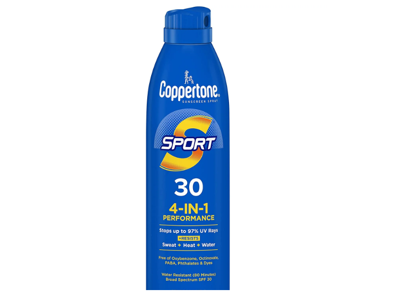 Coppertone Sport 4 In 1 Performance Sunscreen Spray, SPF 30, 7.3 oz/208 g