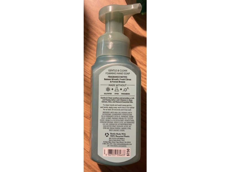 Bath & Body Works Winter Citrus Wreath Foaming Hand Soap, 8.75 fl oz/259 mL