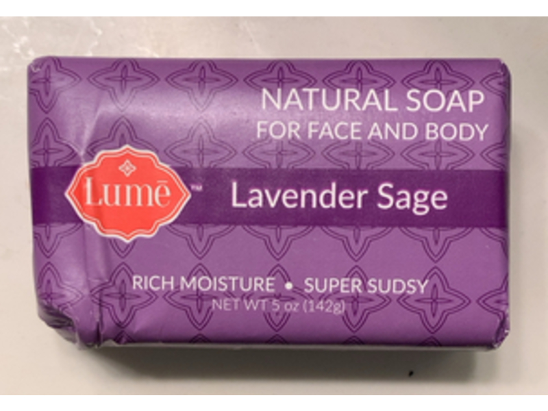 Lume Natural Soap, Lavender Soap, 5 oz/142 g