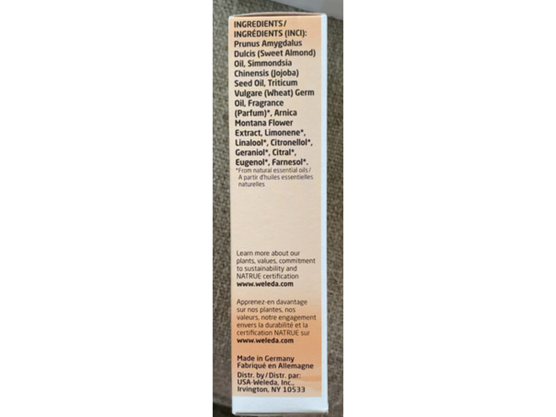 Weleda Stretch Mark Pregnancy Massage Oil, Almond Extracts, 3.4 fl oz/100 mL