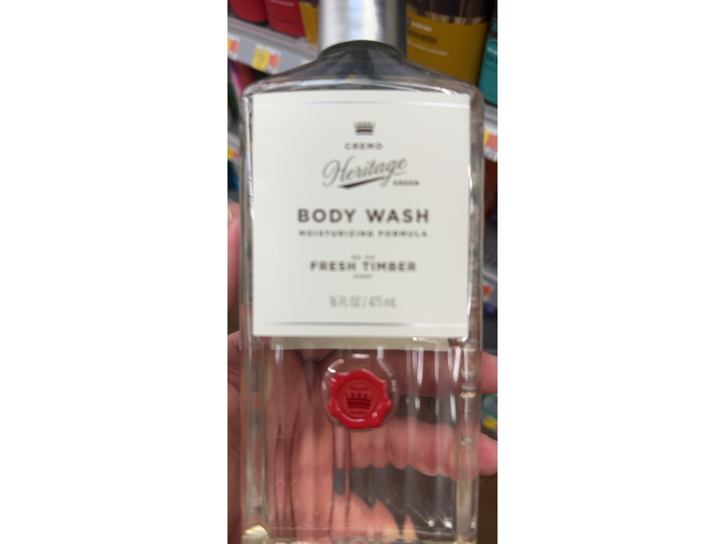 Cremo Heritage Moisturizing Body Wash, Fresh Timber Scent, 16 fl oz/473 mL