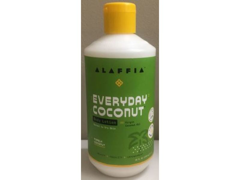 Alaffia Body Lotion, Every Day Coconut, 16 fl oz/476 mL
