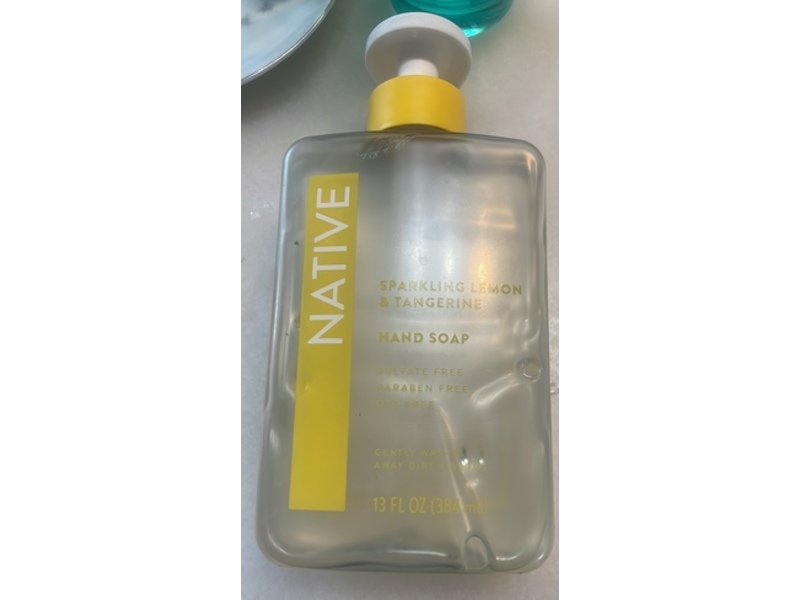 Native Hand Soap, Sparkling Lemon & Tangerine, 13 fl oz/384 mL