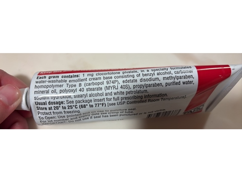 Clocortolone Pivalate Cream 0.1%, 90 g, Taro (Rx)