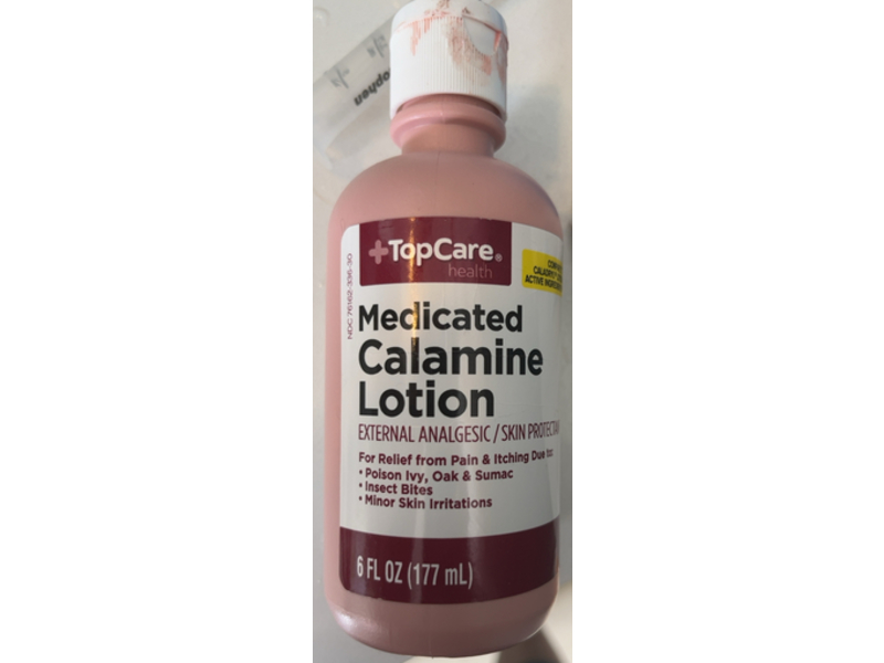 Top Care Medicated Calamine Lotion, 6 fl oz/177 mL