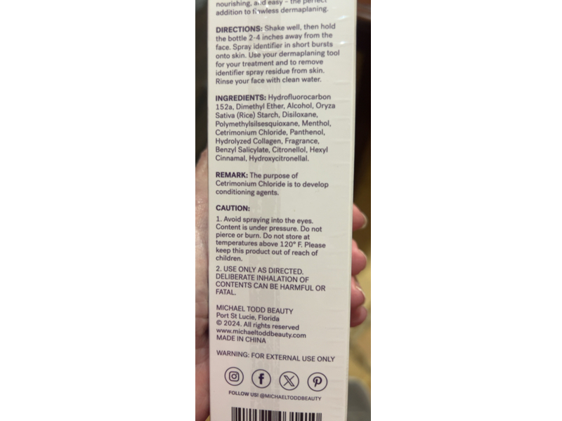 Michael Todd Beauty Sonicsmooth Radiance Reveal mist Hair Identifier Spray, 4 fl oz/118 mL