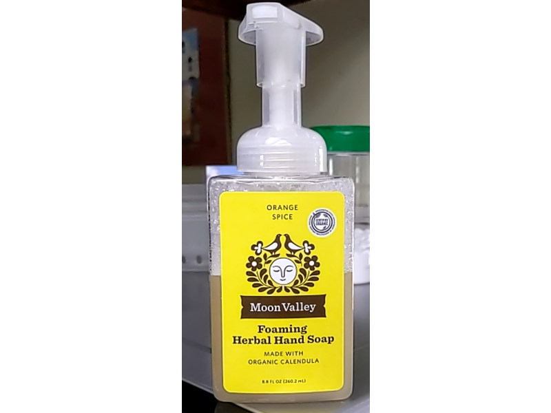 Moon Valley Foaming Herbal Hand Soap, Organic Calendula, 8.8 fl oz/360.2 mL, Pack Of 2