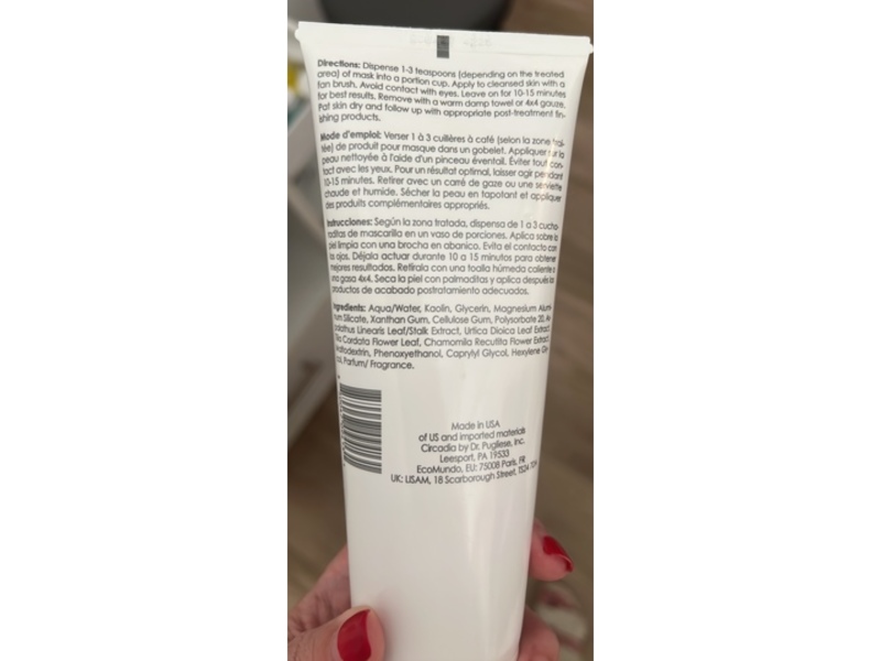 Circadia Red Tea Mask, 8 fl oz/236 mL