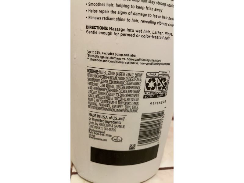 Pantene 5 In 1 Shampoo, Advanced Care, Pro-Vitamin B5 Complex, Color Safe, 38.2 fl oz/1.13 L