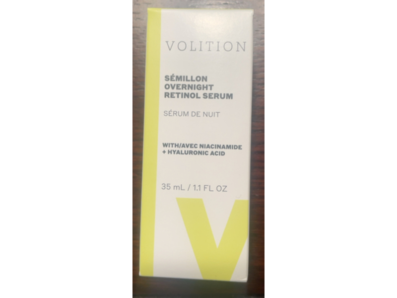Volition Semillon Overnight Retinol Serum, Niacinamide + Hyaluronic Acid, 1.1 fl oz/35 mL