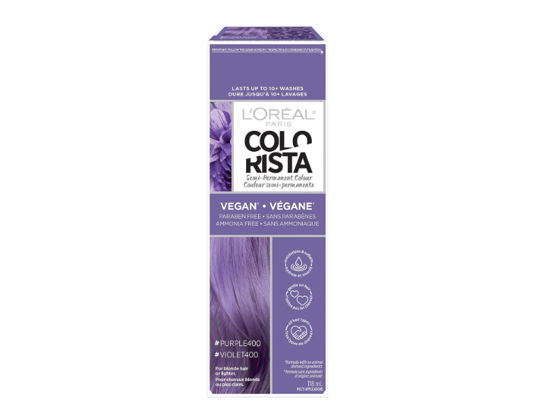 L'Oreal Paris Colorista Semi-Permanent Color, Purple 400, 4 fl oz/118 mL