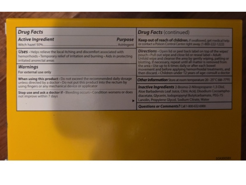 Kroger Flushable Hemorrhoidal Medicated Wipes, Witch Hazel & Aloe, 96 Count