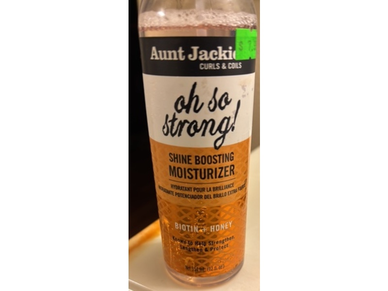 Aunt Jackie's Oh So Strong! Shine Boosting Moisturizer, 12 fl oz/354 mL