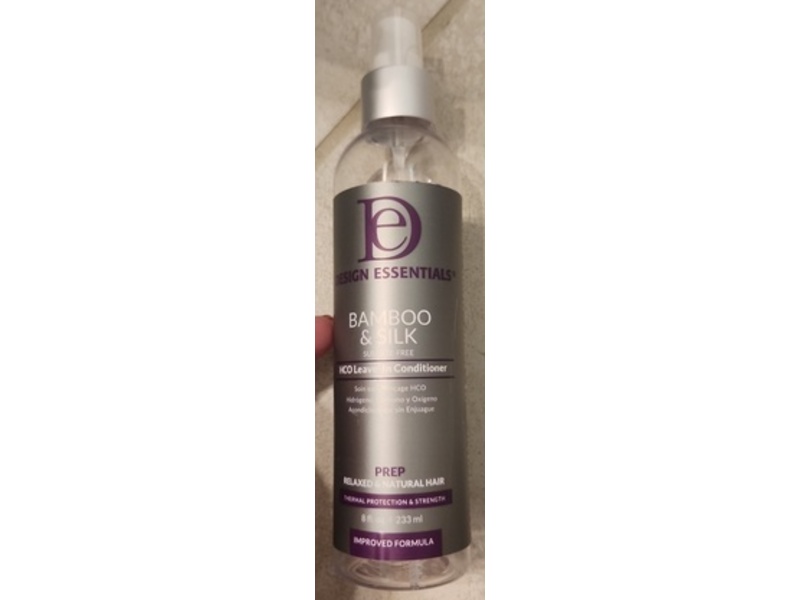 Design Essentials Bamboo & Silk HCO Leave-In Conditioner, 8 fl oz/233 mL