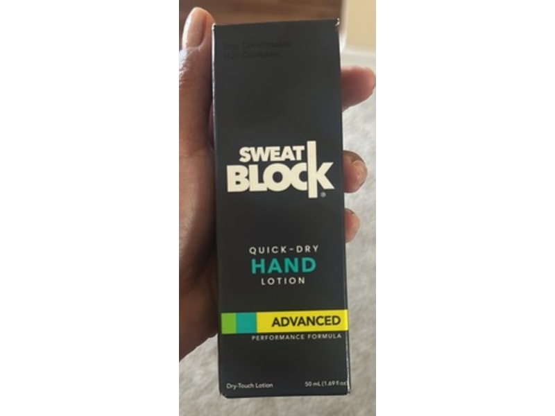 SweatBlock Advanced Quick-Dry Hand Lotion, 1.69 fl oz/50 mL