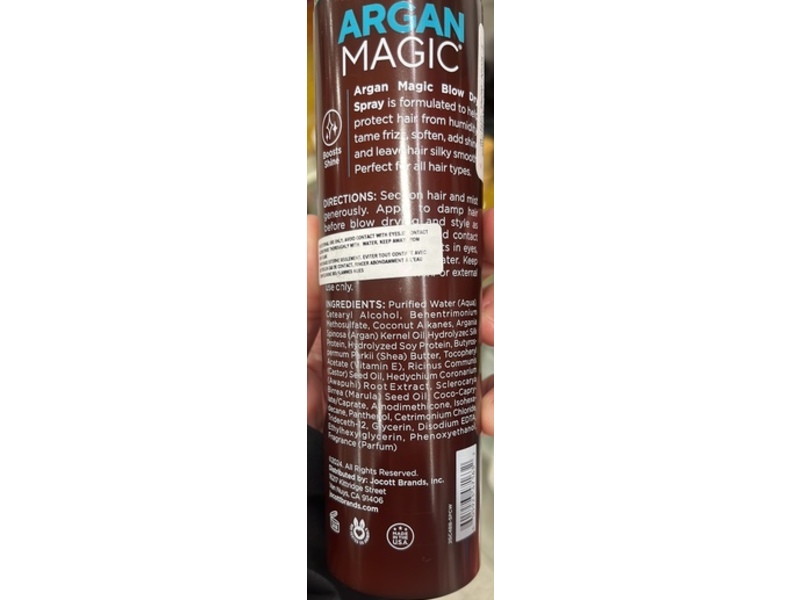 Argan Magic Anti-Frizz Blow Dry Spray, 8 fl oz/236 mL