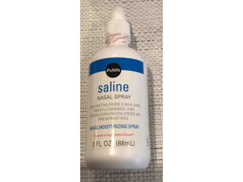 Publix Saline Nasal Moisturizing Spray, 3 fl oz/88 mL