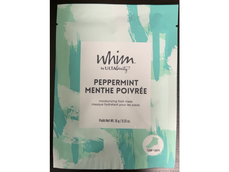 Whim By Ulta Beauty Moisturizing Foot Mask, 0.55 oz/16 g