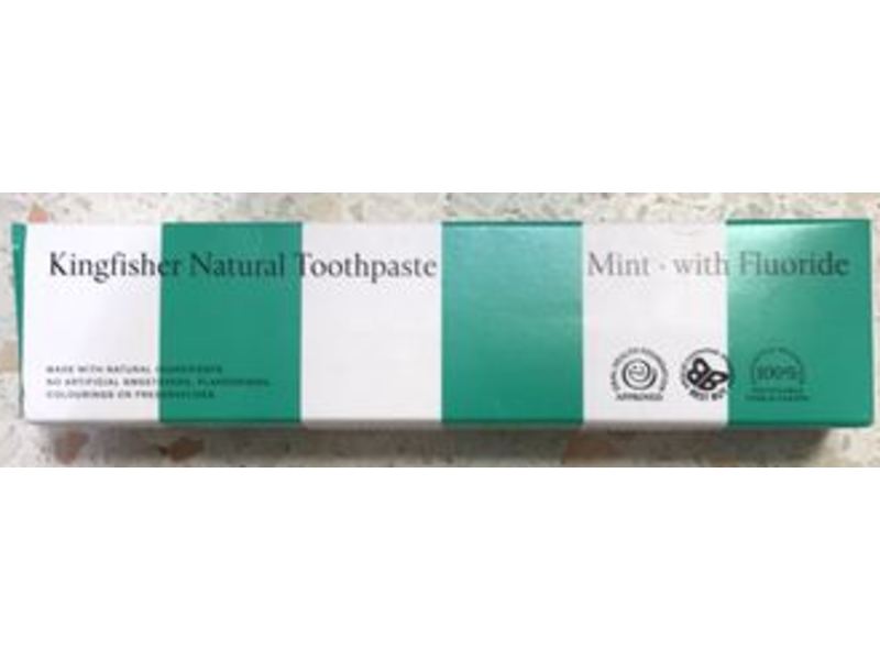 Kingfisher Natural Toothpaste, Mint, Fluoride