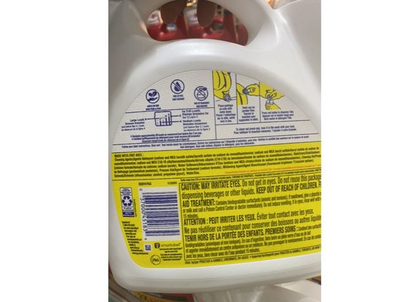 Tide Simply Free & Sensitive Laundry Detergent, Unscented, 89 Loads, 128 fl oz/3.78 L