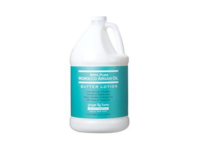 Ginger Lily Farms Salon Formula Butter Lotion, 100% Pure Morocco Argan Oil, 128 fl oz/3.78 L