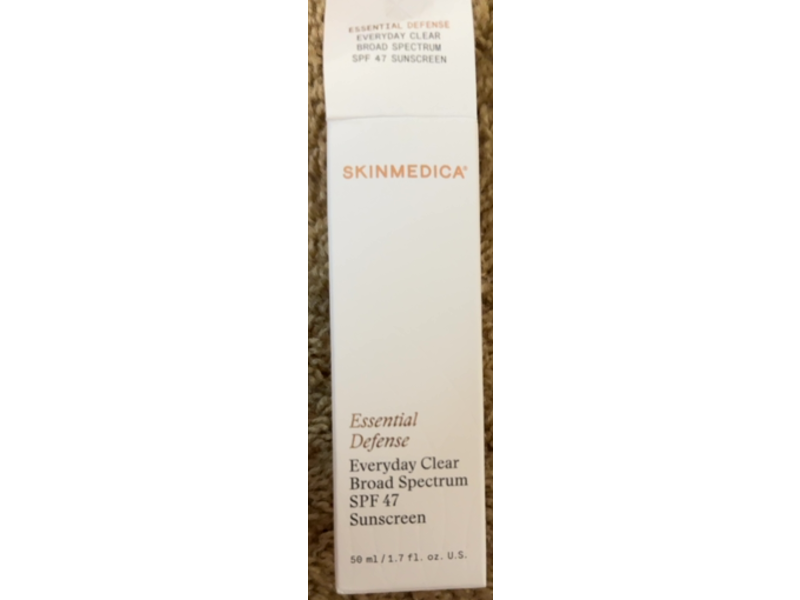 Skinmedica Essential Defense Everyday Clear Sunscreen, SPF 47, 1.7 fl oz/50 mL