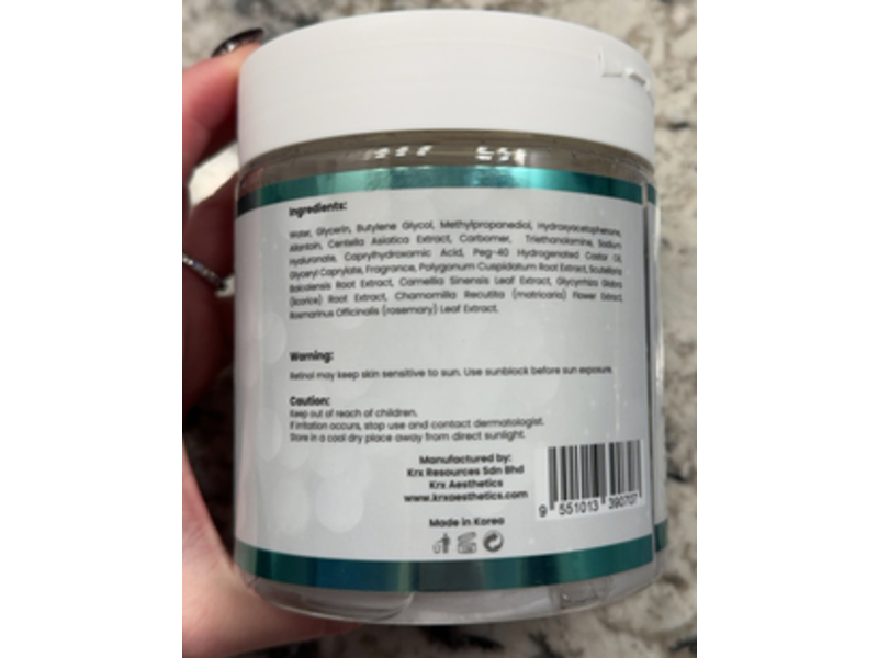 Krx Aesthetics Home Care Mask, Cica, 300 mL, 20 Count