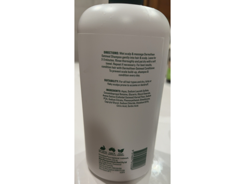 Dermaveen Oatmeal Shampoo, 1 L